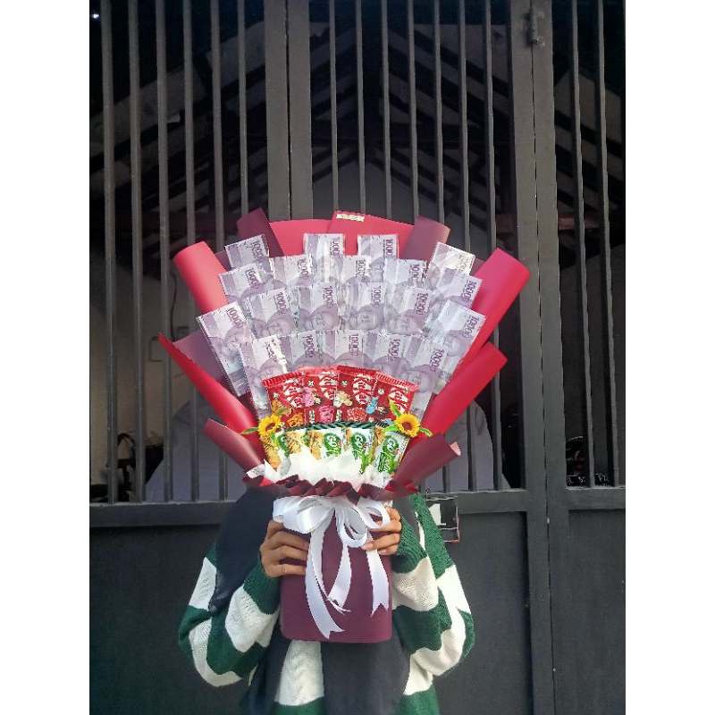 Custom Buket Uang Jajan Money Bouquet Custom Buket Apapun