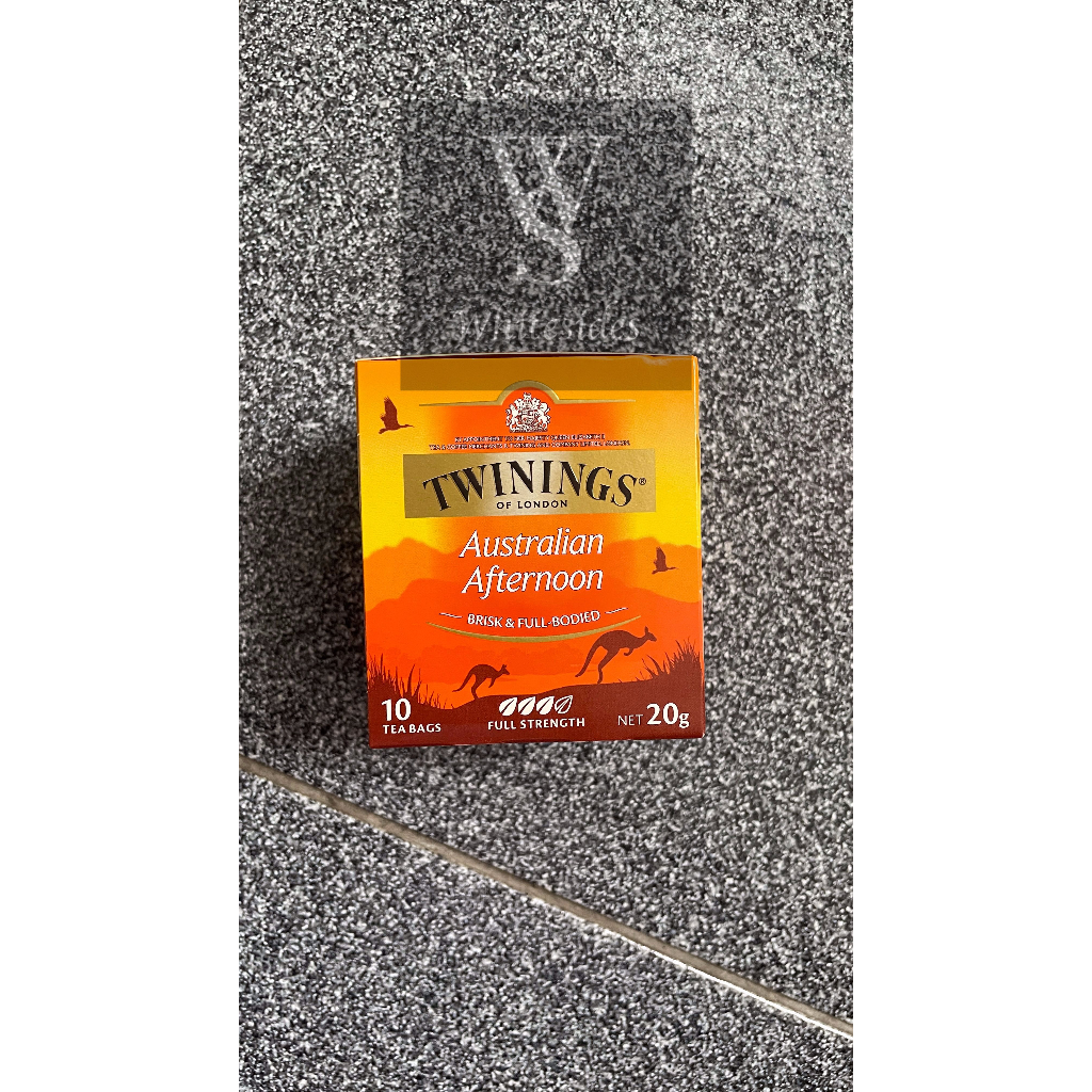 

Australian Afternoon - 10 Tea Bags Twinnings Twinings Pure Camomile Spearmint Spiced Apple Honey Vanilla Cranberry & Pomegranate Darjeeling English Breakfast Extra Strong Pure Jasmine Mint Lemon Twist Ginger Peppermint Russian Caravan Strawberry Raspberry