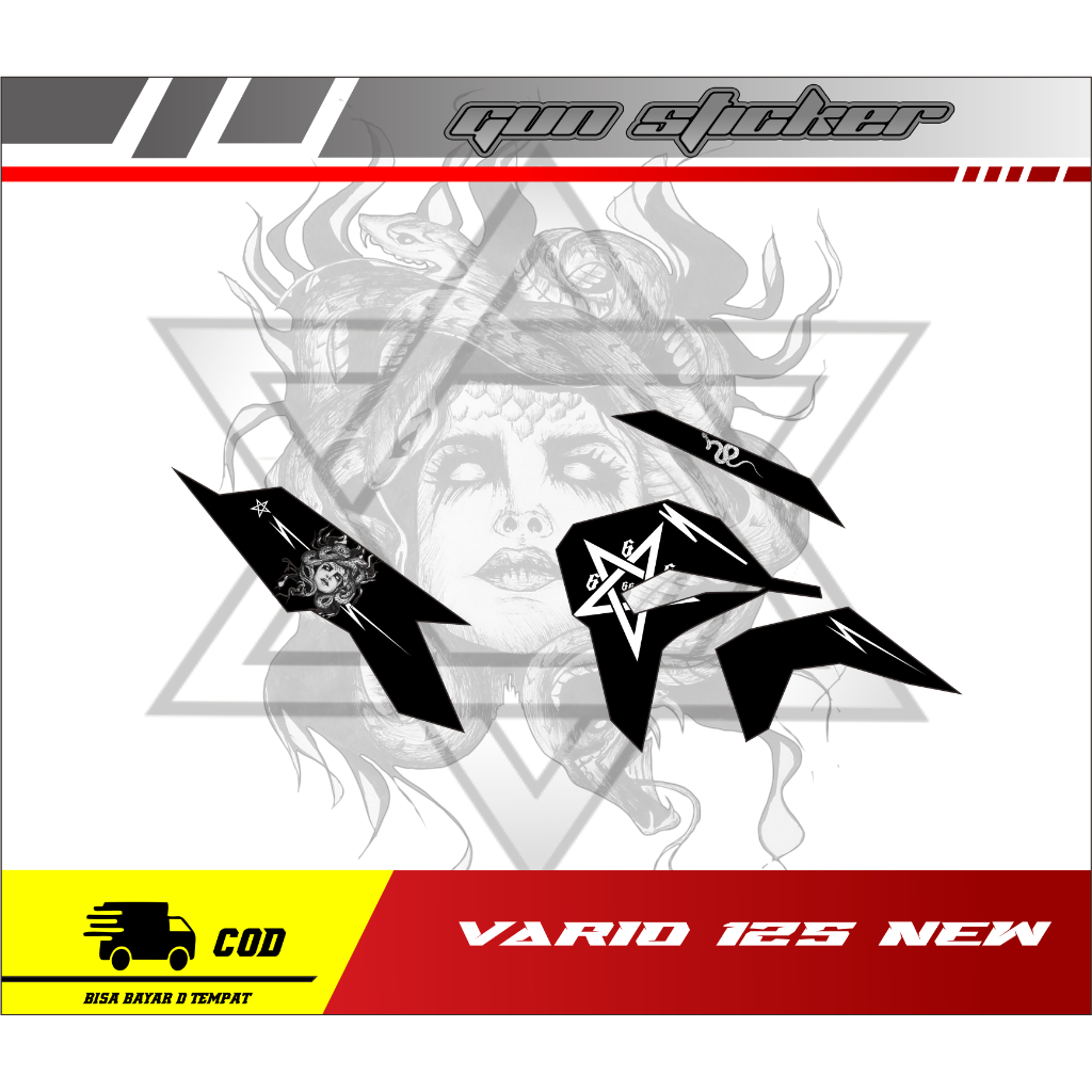 STRIPING TRANSPARAN MEDUSA VARIO NEW 125\150 2023