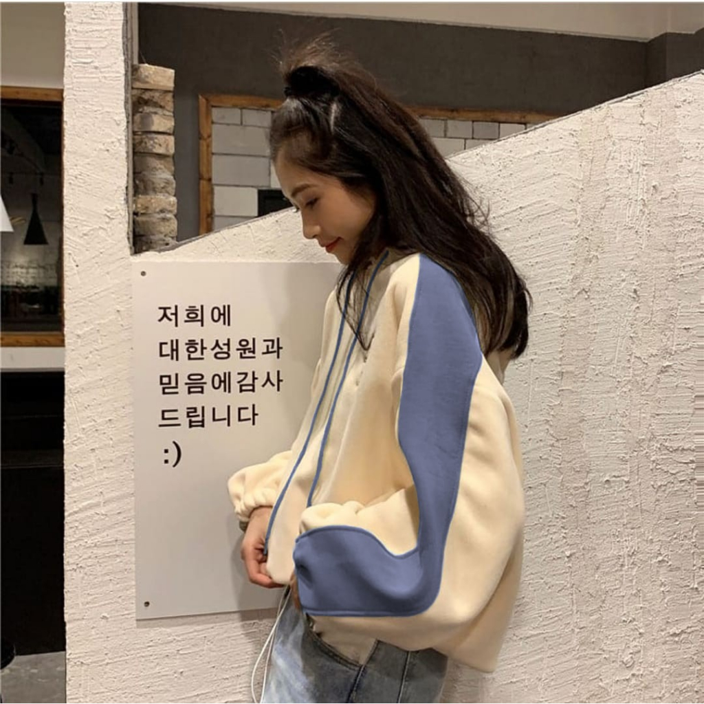 BORDIR ~ SNOOPY HOODIE SWEATER WANITA OVERSIZE