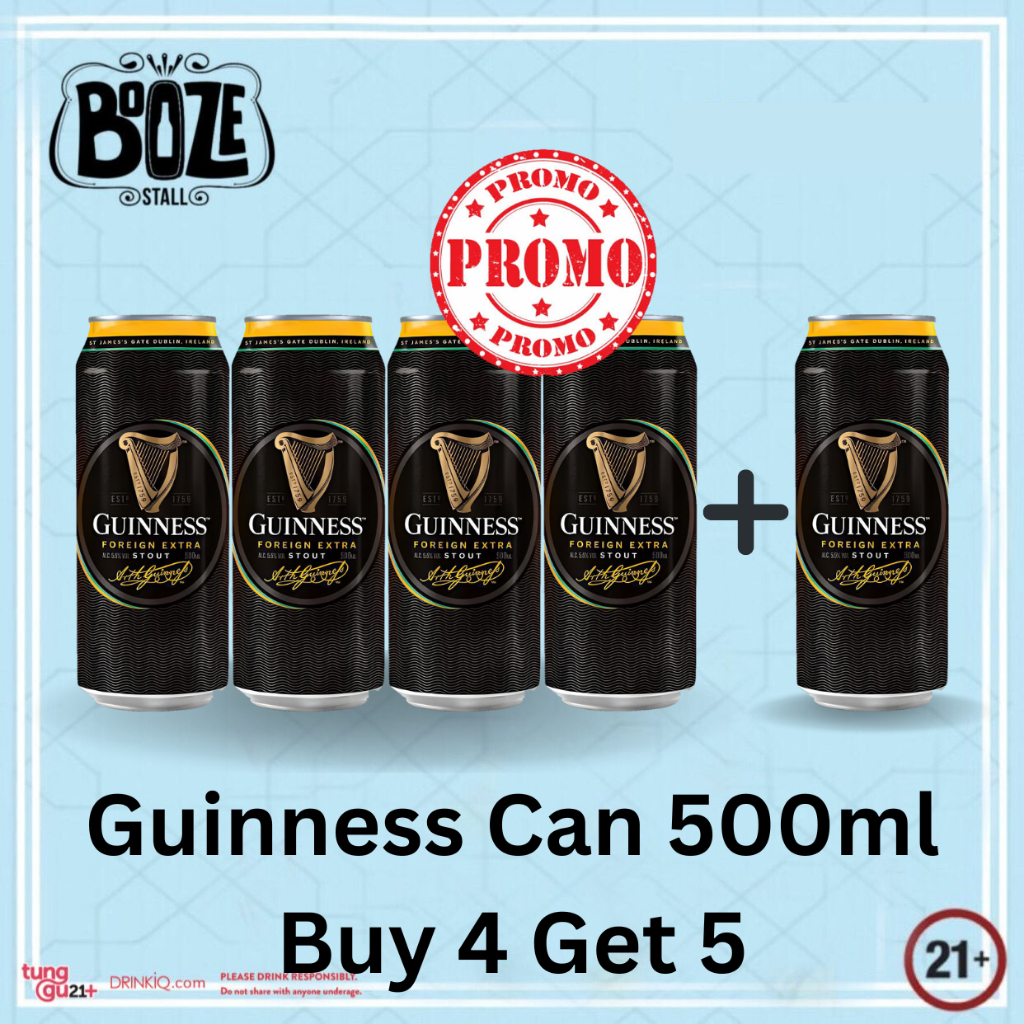 Bir Hitam Guinness Can 500ml