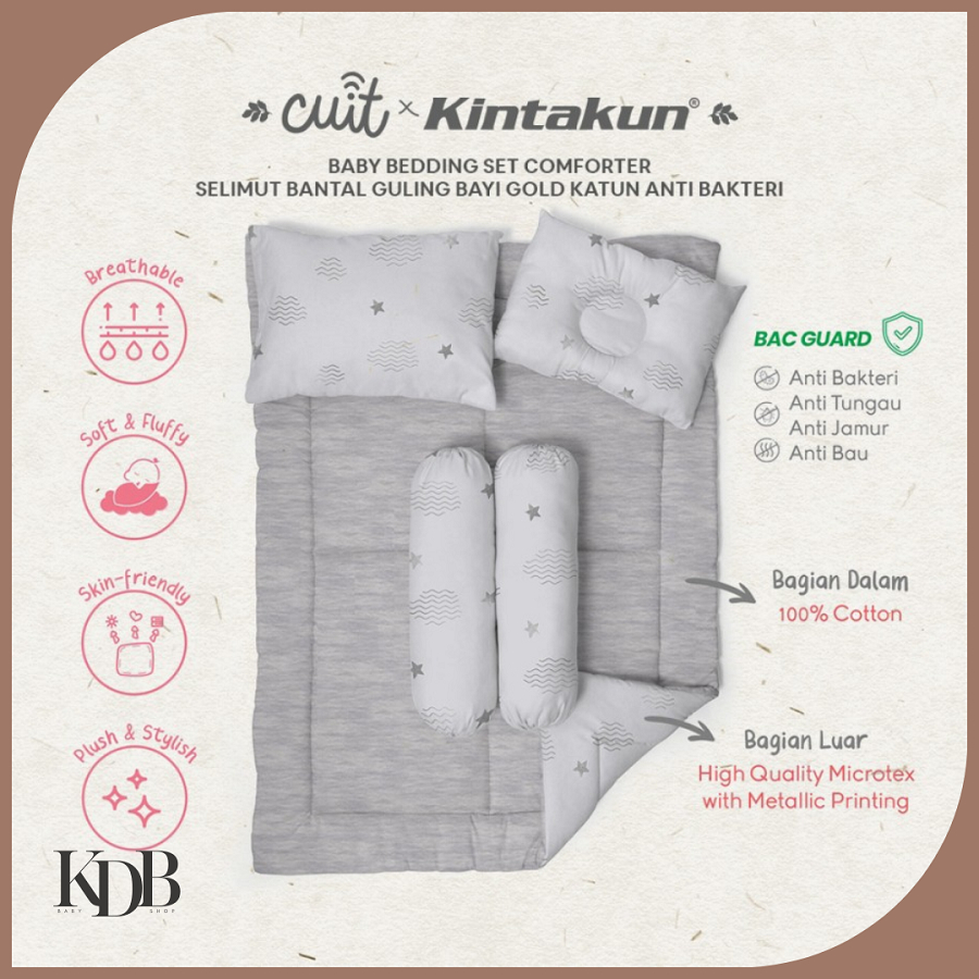 Cuit X Kintakun Baby Bedding set + Comforter