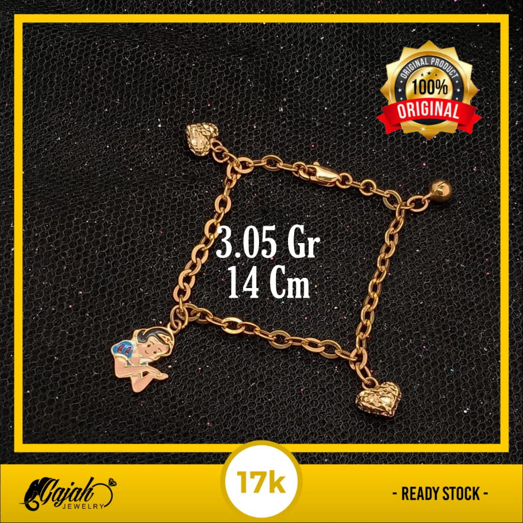 Gelang Anak Emas 17K - 3.05 Gr Kadar 750 - 5362