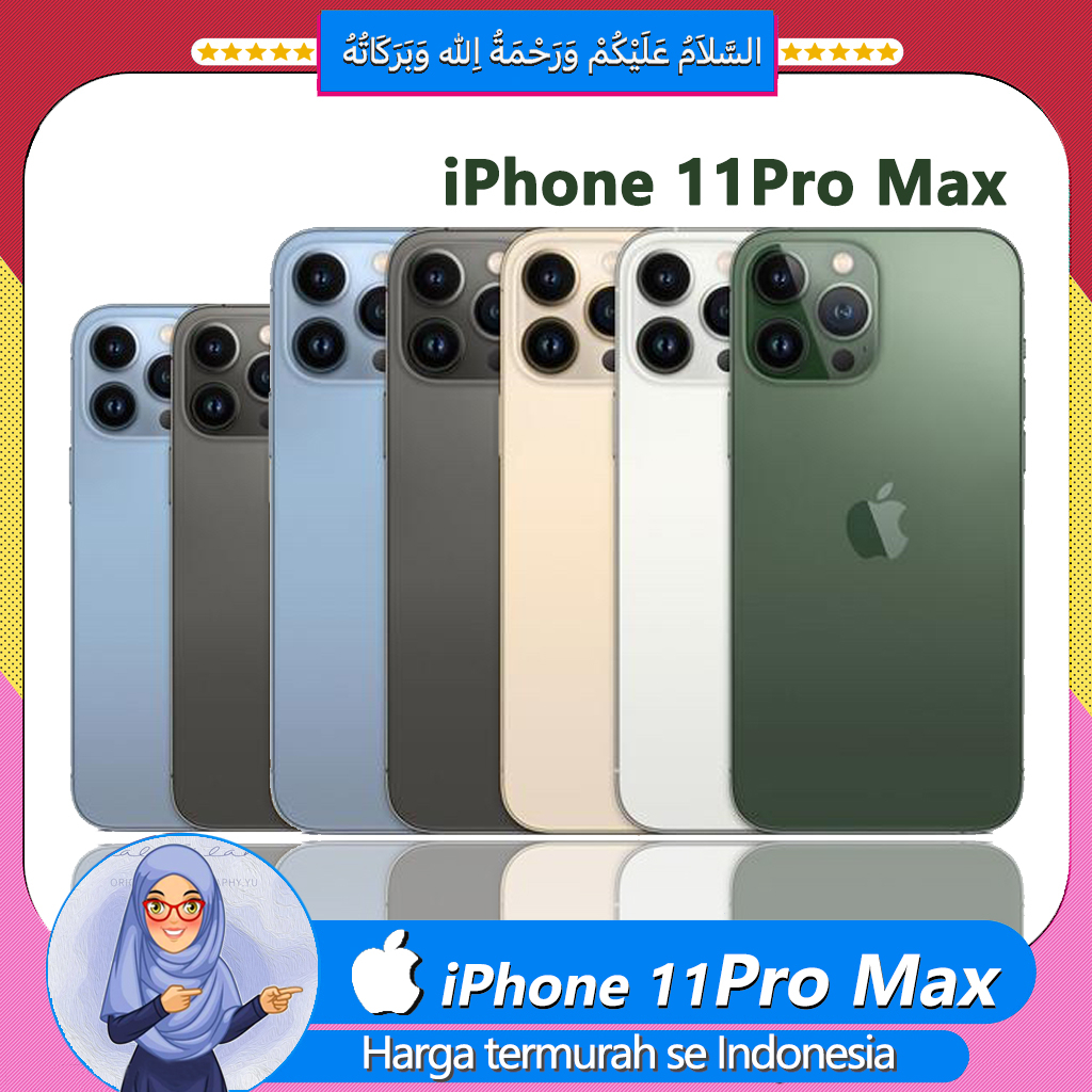 iPhone 11 Pro Max 64GB/256GB/512GB Second Mulus Fullset ip 11pro 256gb Best Selling
