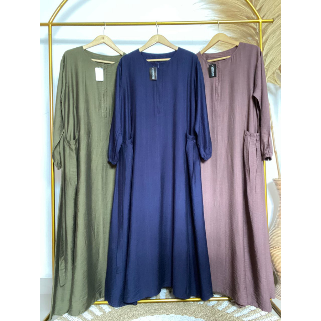 GAMIS BASIC/GAMIS BIG SIZE BAHAN POLO LINEN