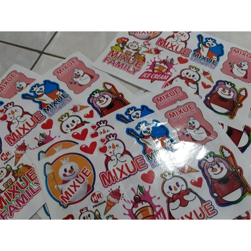 

1lembar stiker MIXSUE