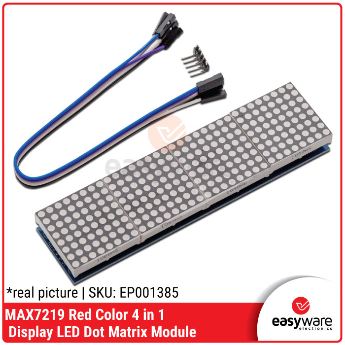 MAX7219 4 IN 1 DISPLAY LED DOT MATRIX MODULE