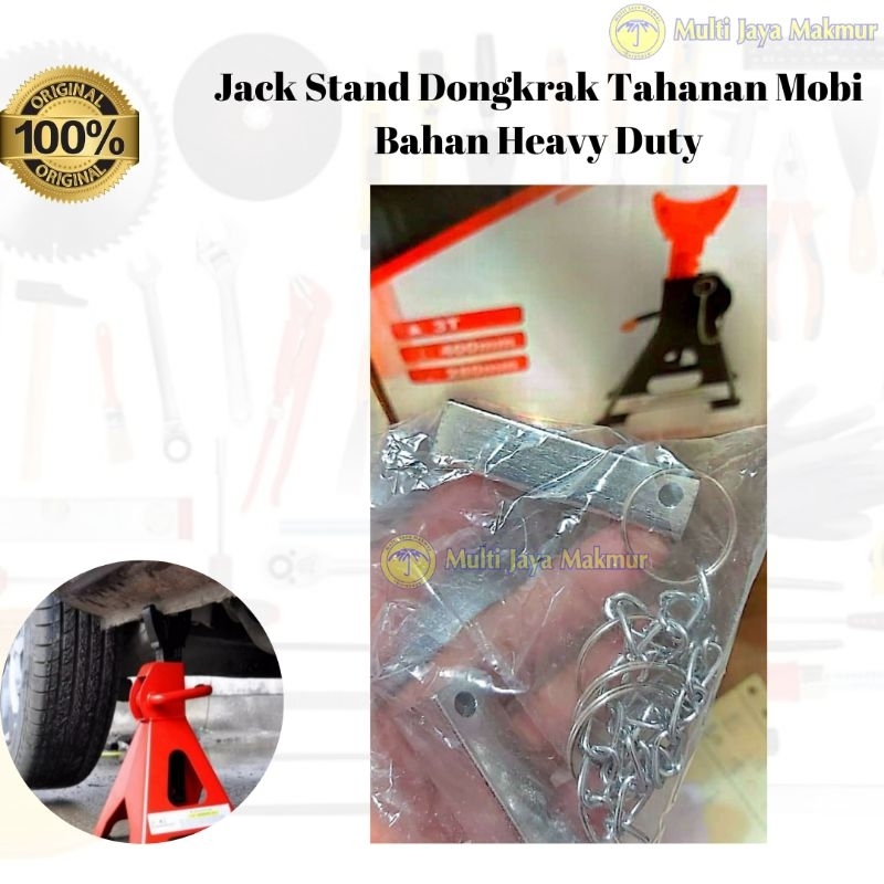 AMTECH 1 Set (2pcs) 3T Jack Stand 3 Ton Alat Tahanan Penyangga Body Mobil
