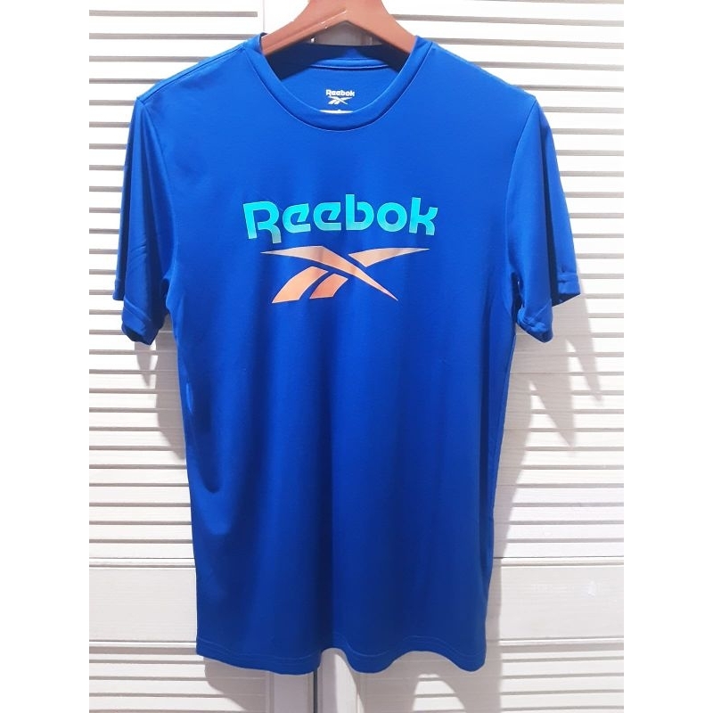 REEBOK Kaos Dryfit Biru tua Pria-ORIGINAL
