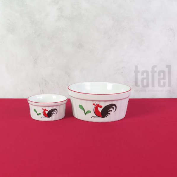 KOPIN Mangkok Keramik Ramekin Bowl Ayam Jago Isi 1