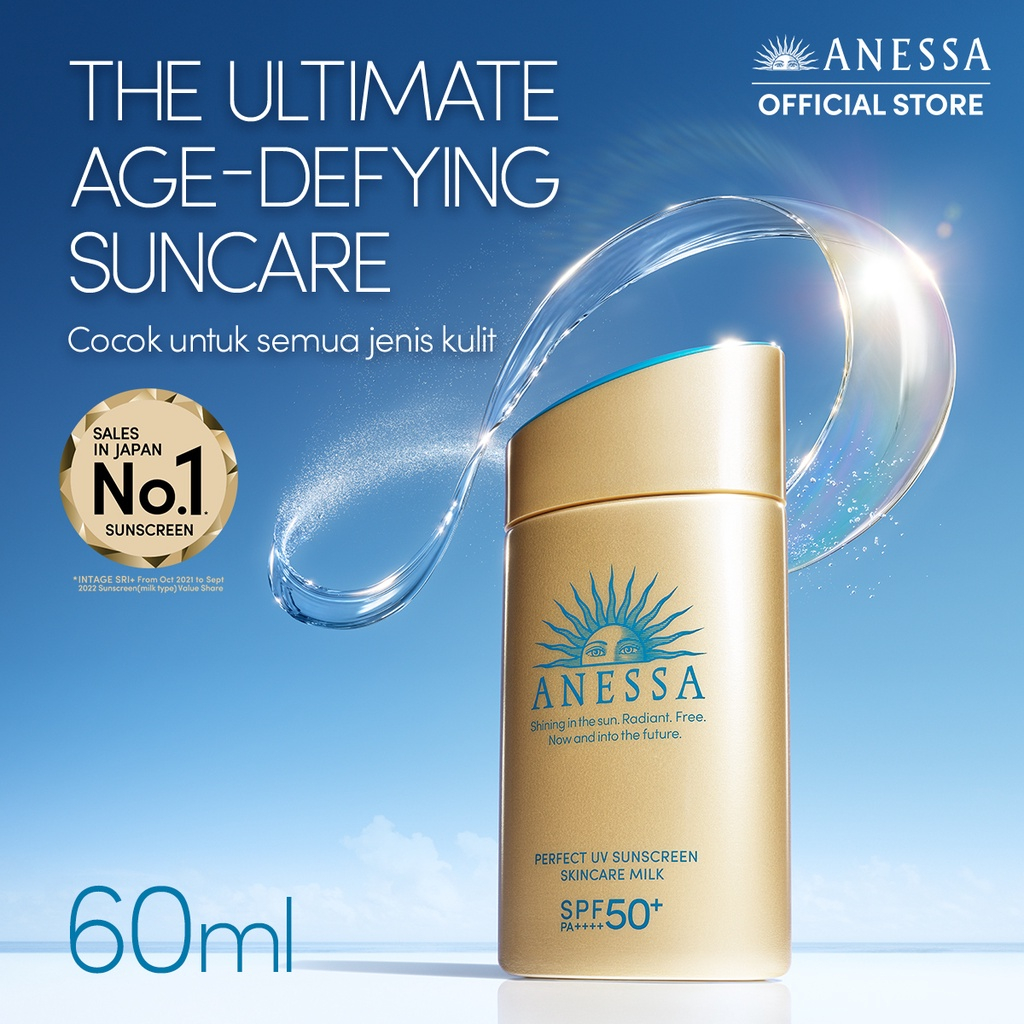 Anessa Perfect UV Sunscreen Mild Milk SPF 50+/PA++++ 60ml (with Special Size 12ml)