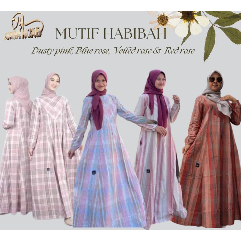 Gamis mutif / mutif habibah / gamis dewasa / gamis katun