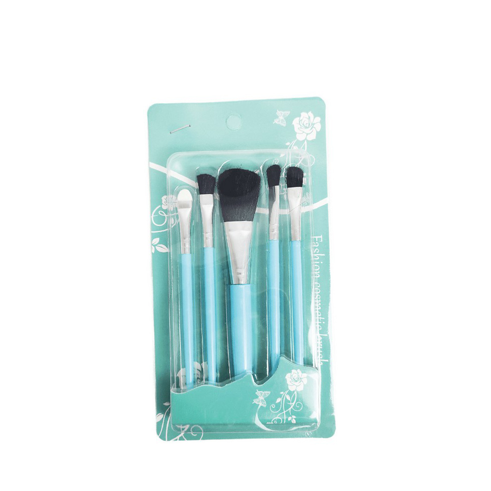 LS Kuas Make Up 5 IN 1 Mini Travel Kuas Make Up Brush Eye Shadow Mini