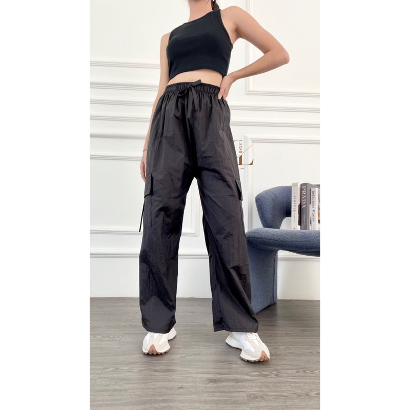 [LAXMI] Aluna Cargo Pants // Celana Cargo Parasut // Cargo Highwaist