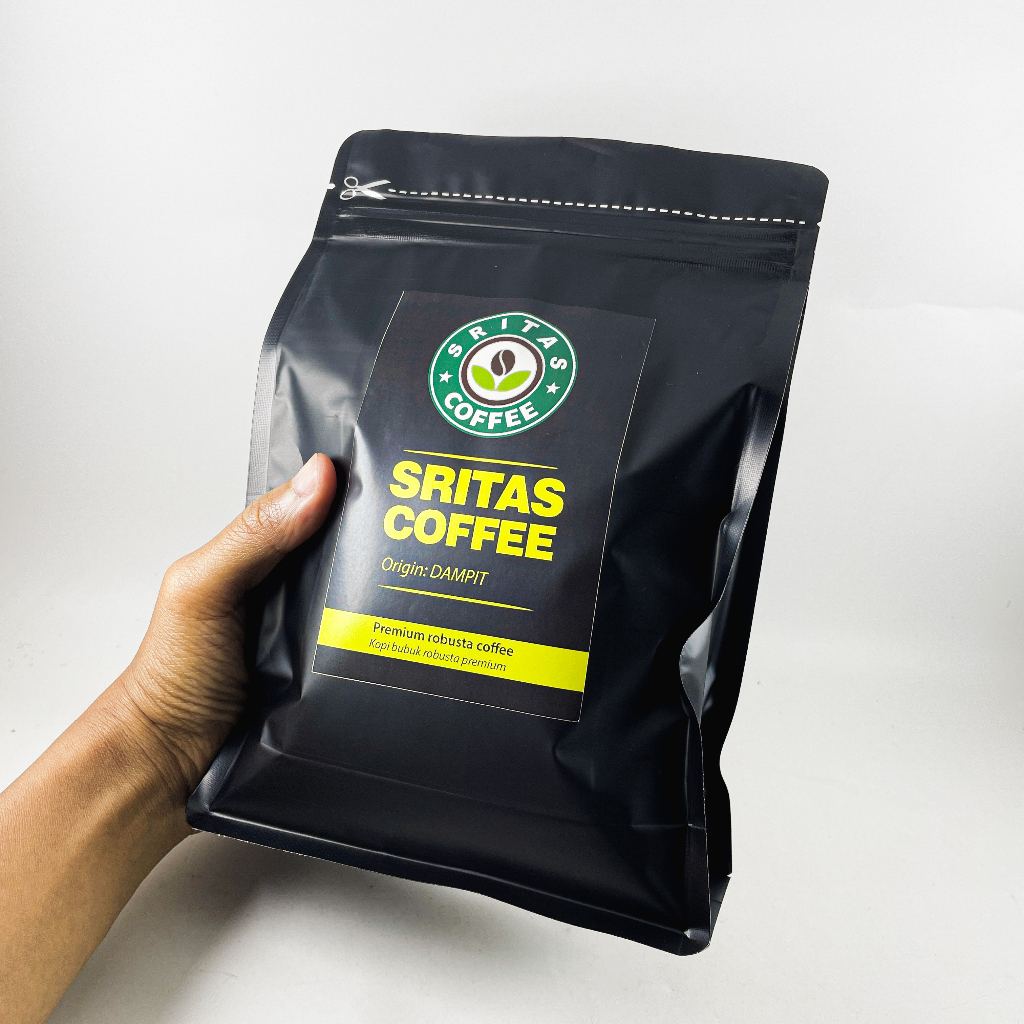 

Kopi Robusta Dampit Fresh Premium Murni 200 Gram Single Origin Sritas Coffe