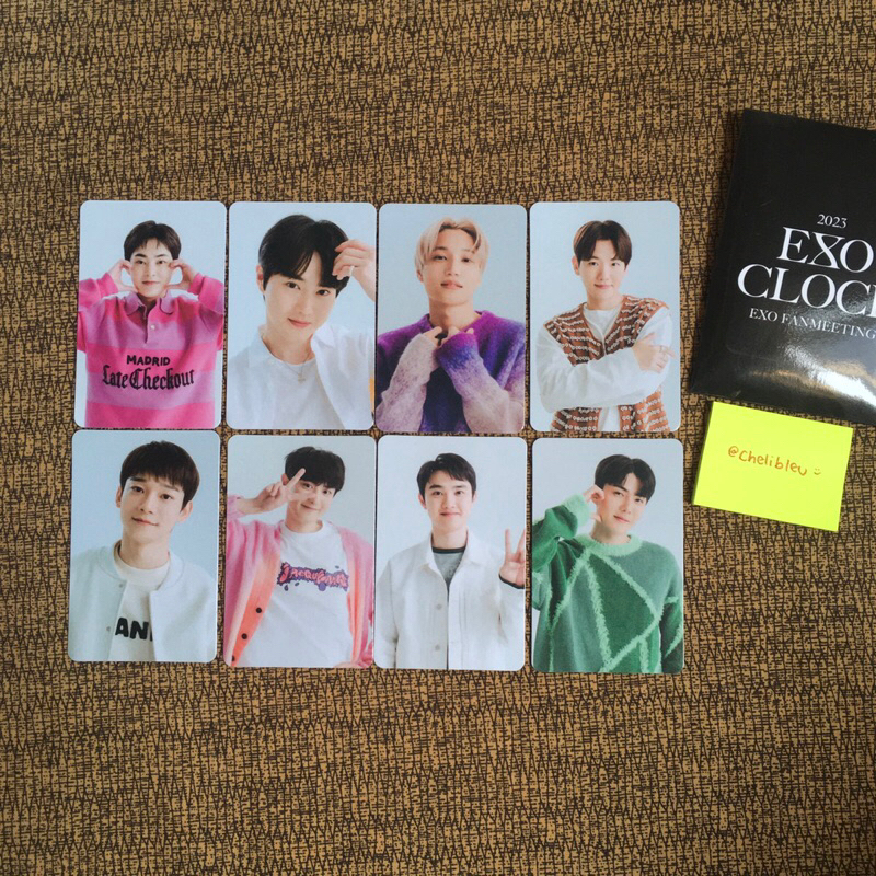 EXO’clock Fanmeeting 2023 Group Xiumin Suho Baekhyun Chen Chanyeol Kyungsoo Kai Sehun PC Photocard R