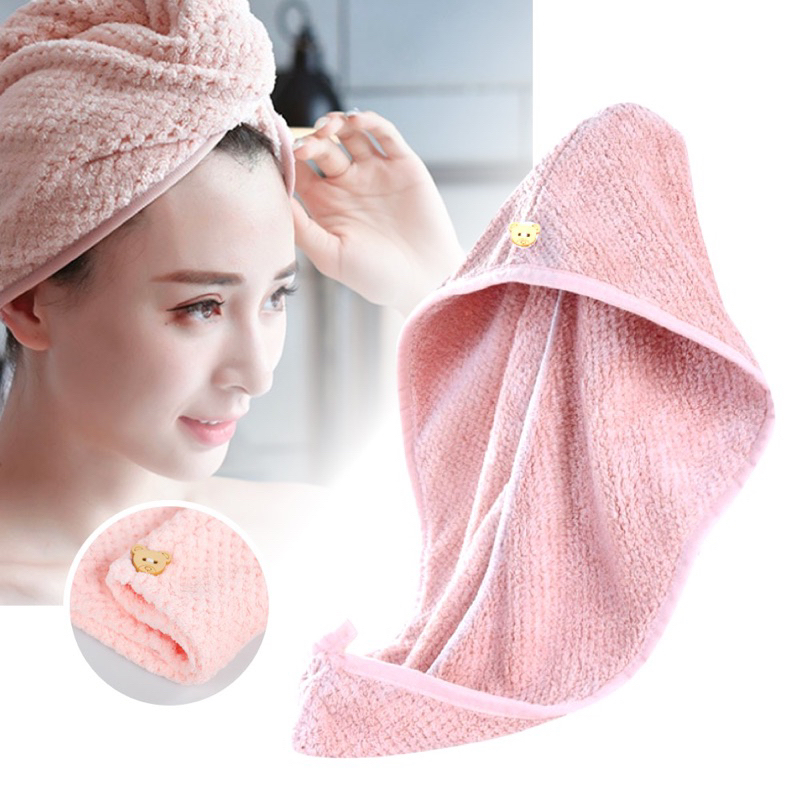 Handuk Rambut Handuk Kepala Pengering Rambut Hair Wrap Quick Drying Towel