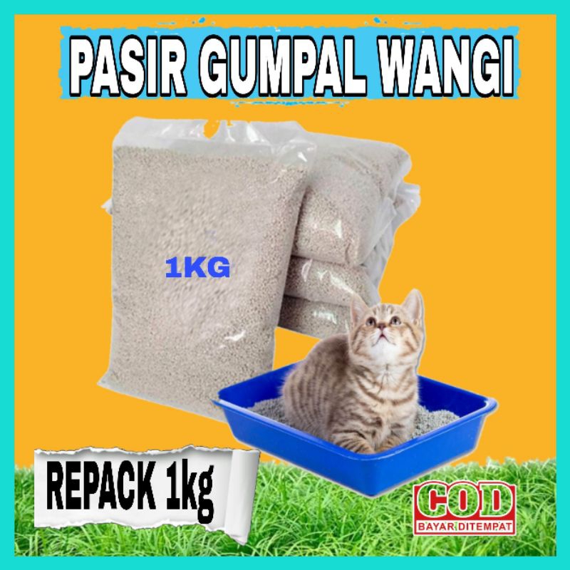 BISA COD✓ Pasir Gumpal Wangi 1kg Pasir Wangi Gumpal Pasir Kucing Gumpal Pasir