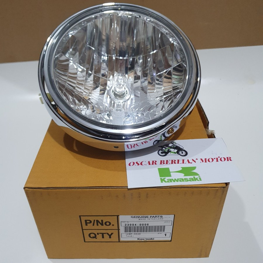 Reflektor Head Lamp Lampu Depan Bulat Ninja Ss R Ori