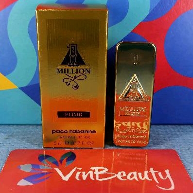 Miniatur Parfum OriginaL Paco Rabanne 1 Million Elixir Parfum Intense 5 ml For Men Murah