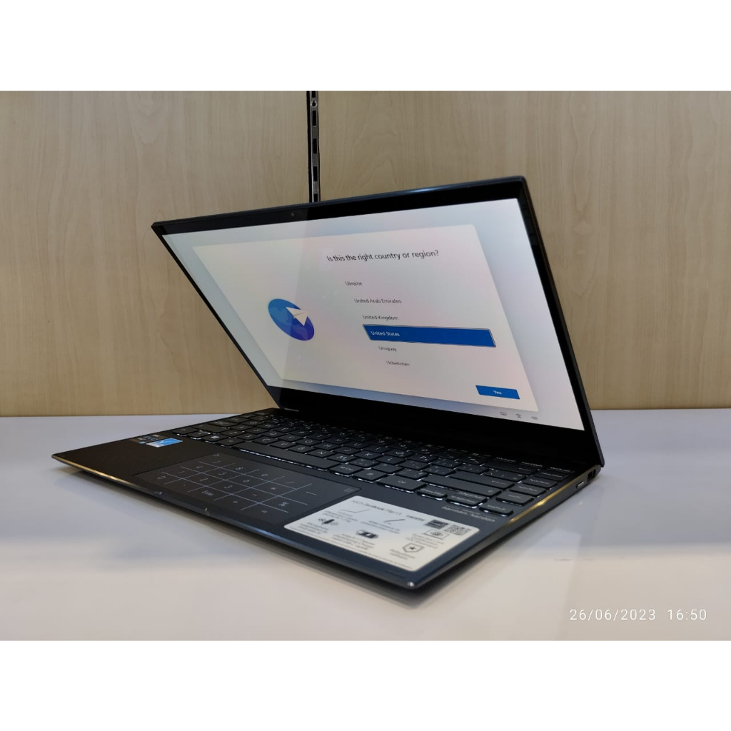 LAPTOP ASUS ZENBOOK FLIP 13 UX363EA INTEL I5 1135G7 RAM 8GB 512GB SSD IRIS XE 13.3 FHD TOUCH OLED WINDOWS 11 HOME ORIGINAL