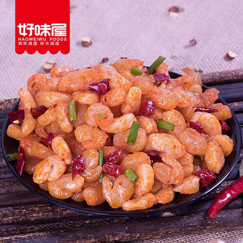 好味屋 素虾仁香辣蒜蓉味 Snack Udang Vegetarian 15g