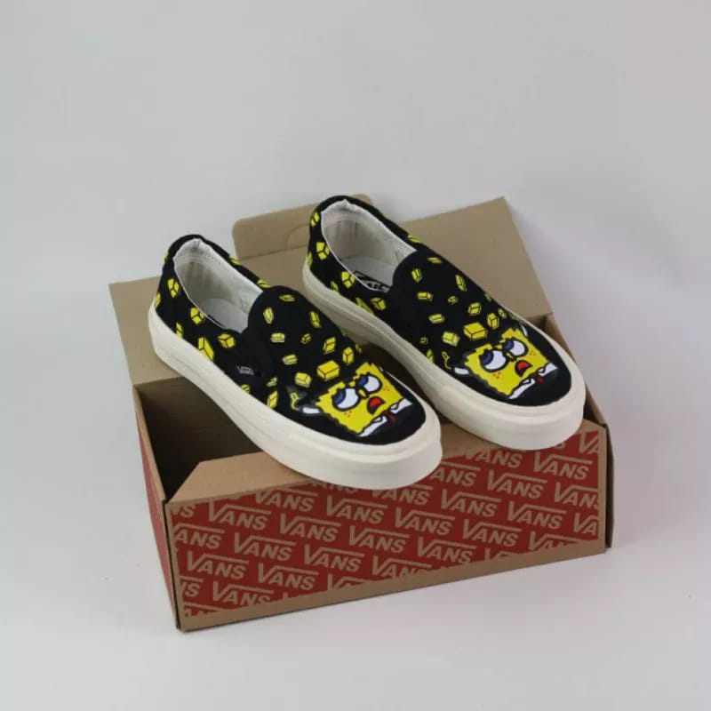 Sepatu Vans Slip On X SpongeBob Premium Pria Wanita