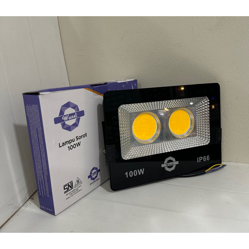 Lampu Sorot Tembak Led Floodlight 100 Watt 100W SNI