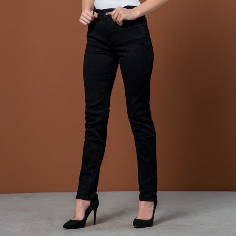 C2 OUTFITTERS TATARO Black Dual Push Skinny Highwaist Jeans - tag. 479.900