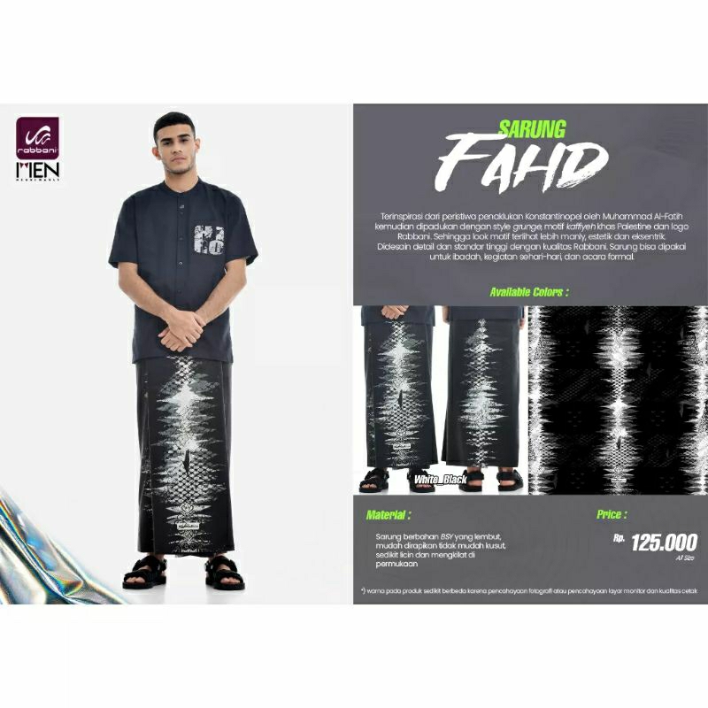 New Sarung Fahd Rabbani - Sarung Rabbani Palestine - Sarung Rabbani Palestina - Sarung Rabbani Terba