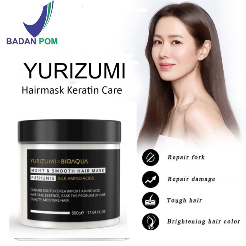 YURIZUMI Hair Mask Creambath Meluruskan Melembutkan dan Perawatan Rambut Rontok