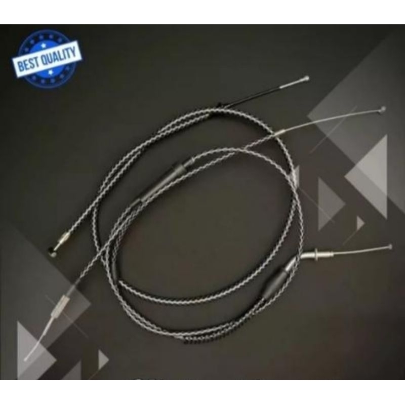 Kabel Gas Karbon 2 Cabang RX-King Rxs RxZ RX Spesial Full Karbon High Quality