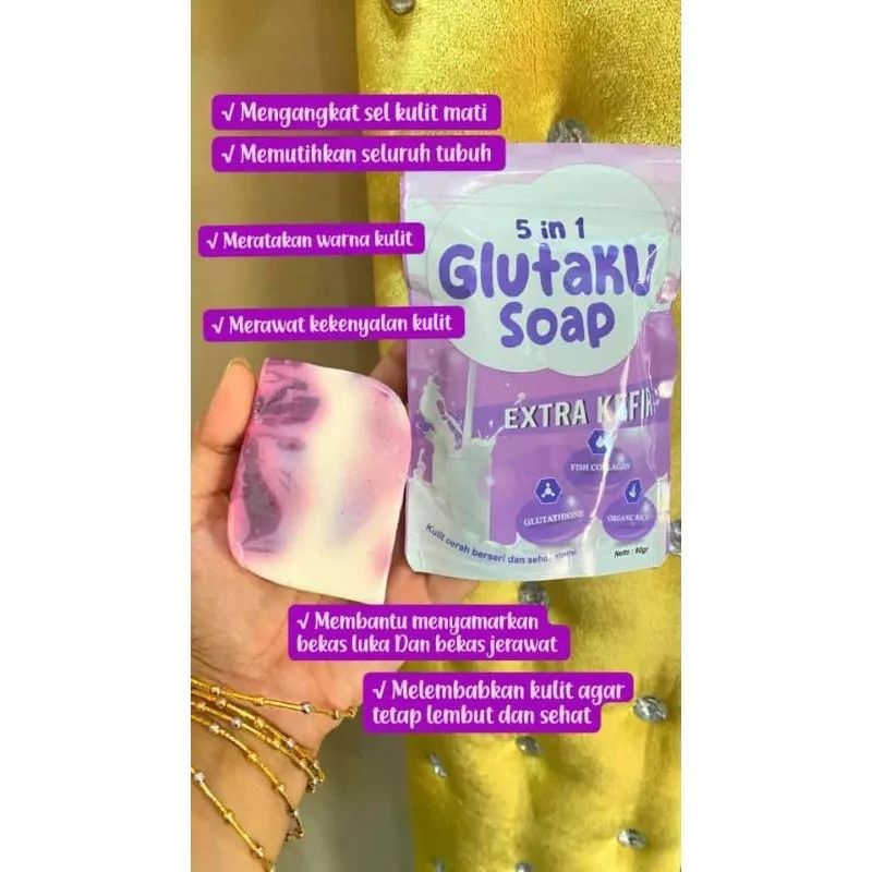 SABUN GLUTAKU SOAP 5 IN 1 ORIGINAL