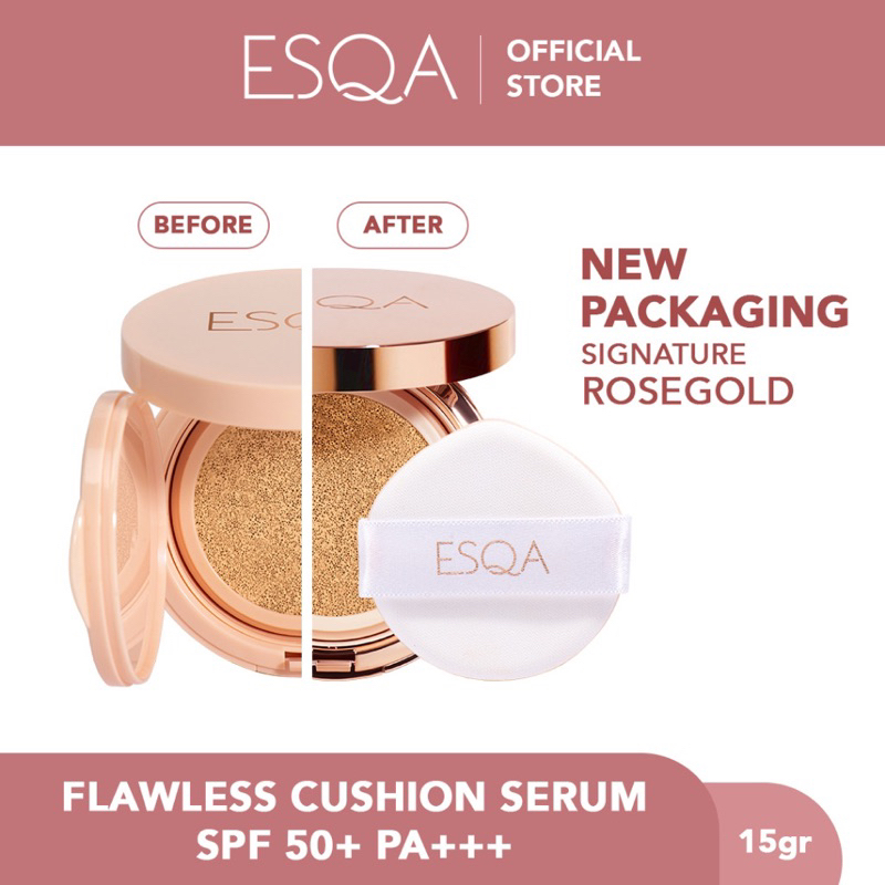 ESQA Flawless Cushion Serum SPF 50 PA+++ Original BPOM COD