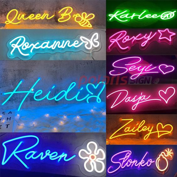 BACA DULU [HARGA 1 CENTIMETER PERSEGI] Neon Sign Custom . Lampu Tulisan Huruf Sambung Led Neon Flex 