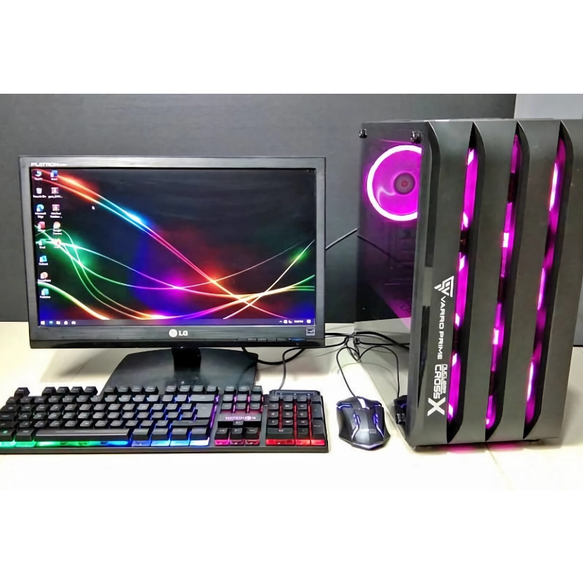 PC GAMING FULLSET Core i7 Ram 8gb Ssd Hdd 1Tb Vga 2gb ddr5 Siap pakai