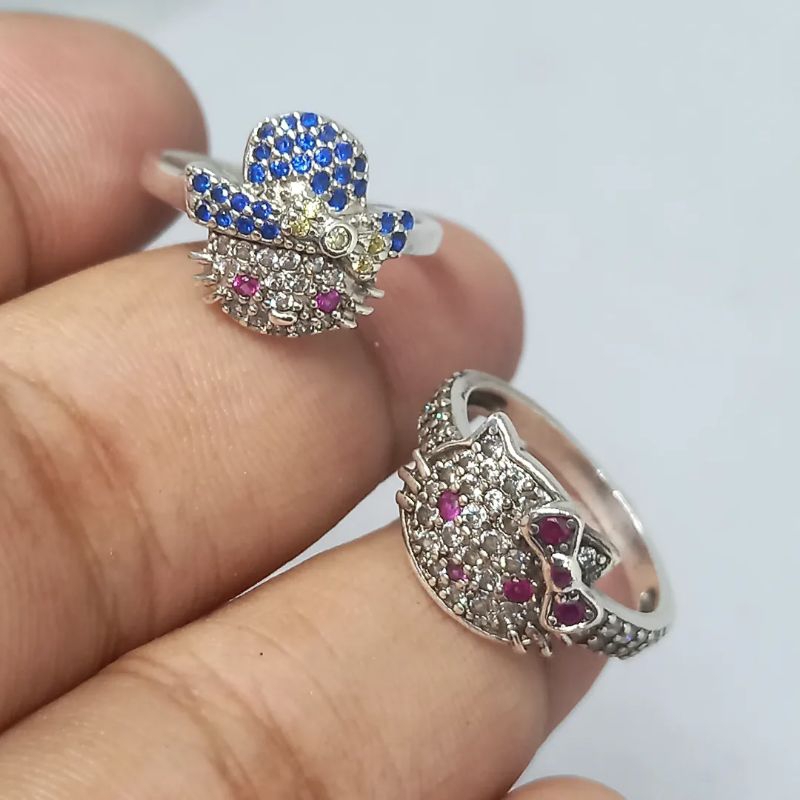 Cincin Hello Kitty Dewasa Perak Silver 925