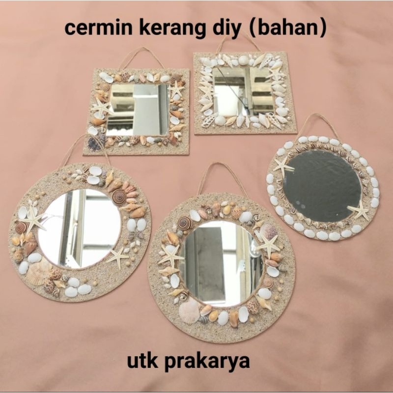 cermin kerang prakarya (bahan-diy)