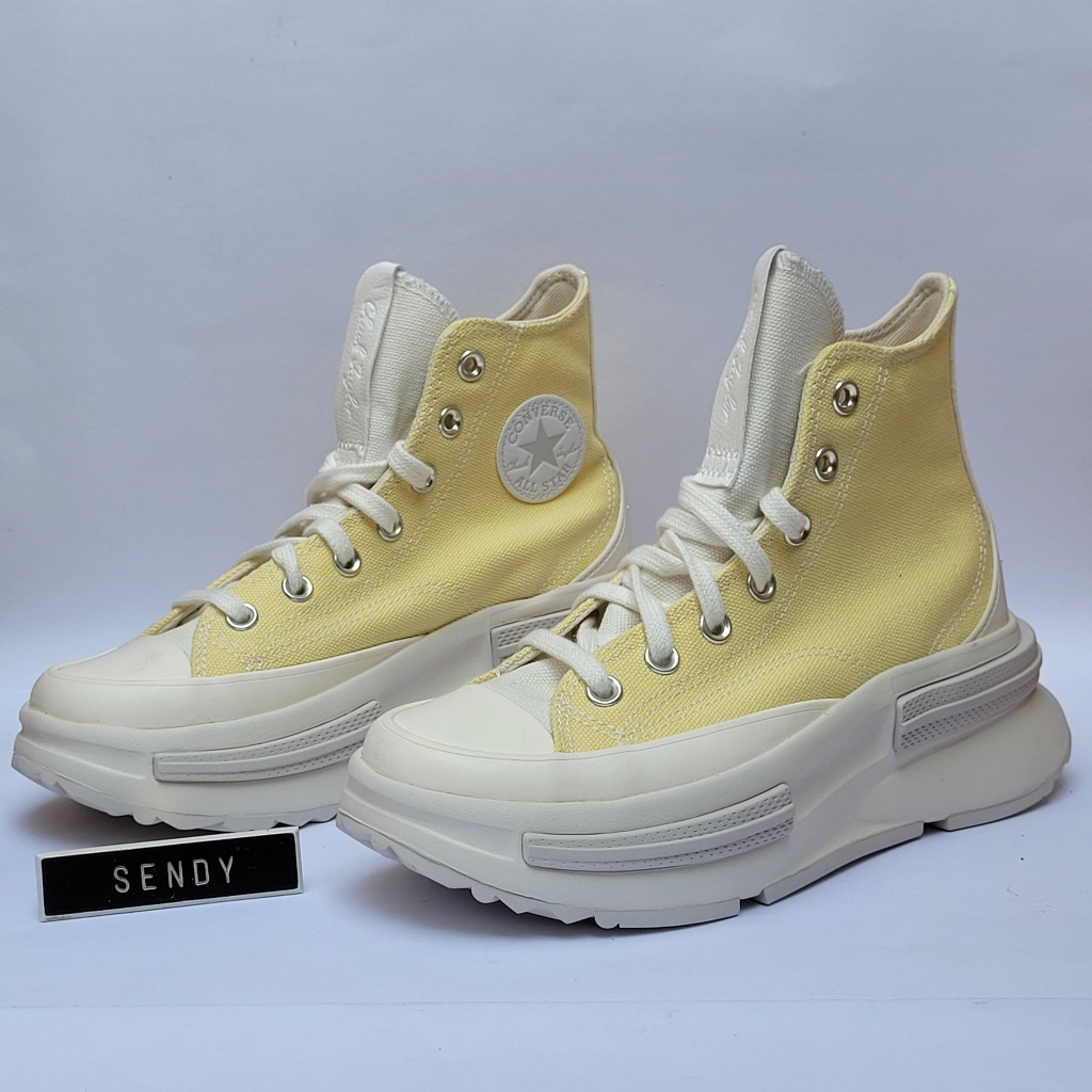 Converse Womens Run Star Legacy CX Hi Top Original A00872C Soft Sunshine Black Egret Kuning Pastel Y