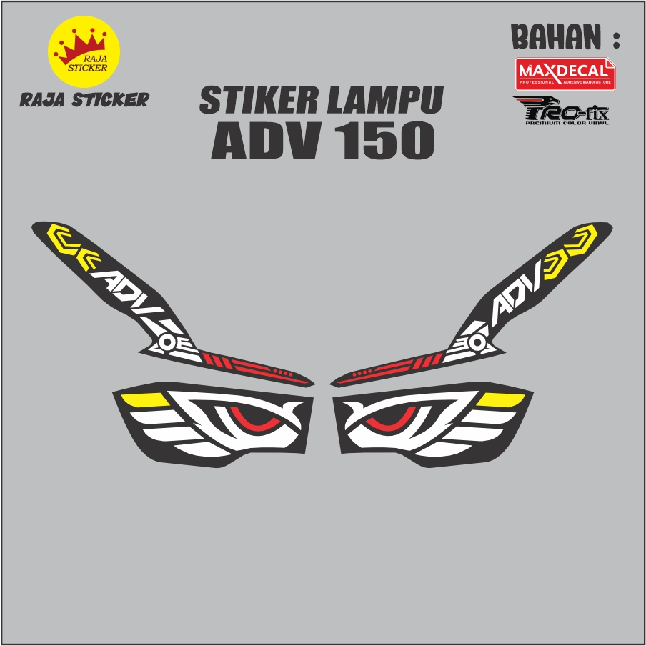 STICKER STIKER LAMPU MATA DAN ALIS HONDA ADV