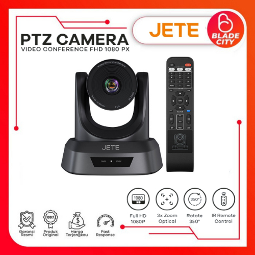 JETE PTZ Video Conference I Conference Camera 3x Zoom- Garansi 2 Tahun