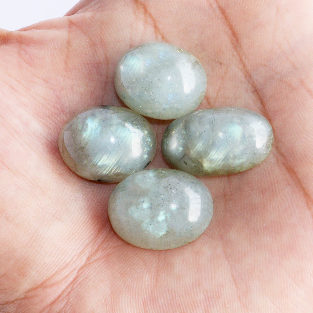 Natural Moonstone Blue Labrador Feldspar Batu Permata