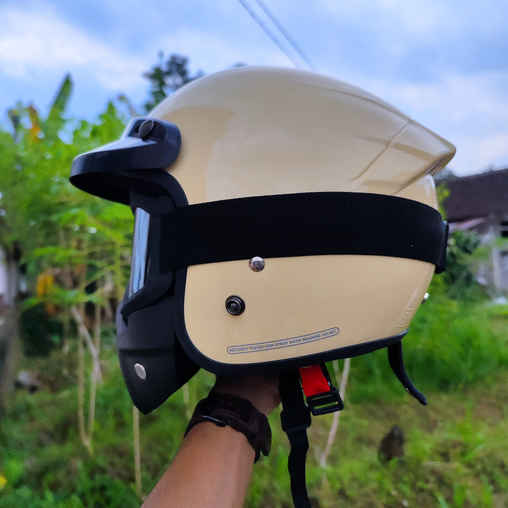 HELM BOGO RETRO KLASIK GOGGLE MASK TOPENG KAIROZ