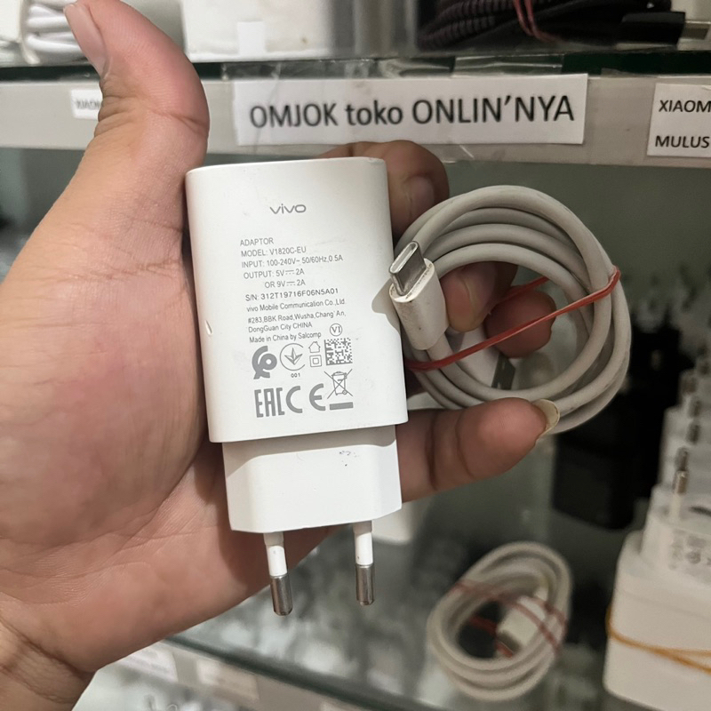 Charger Vivo Cabutan bekas S1 pro, V17 pro, V19 bekas Bawaan Copotan Vivo ORIGINAL 10000%