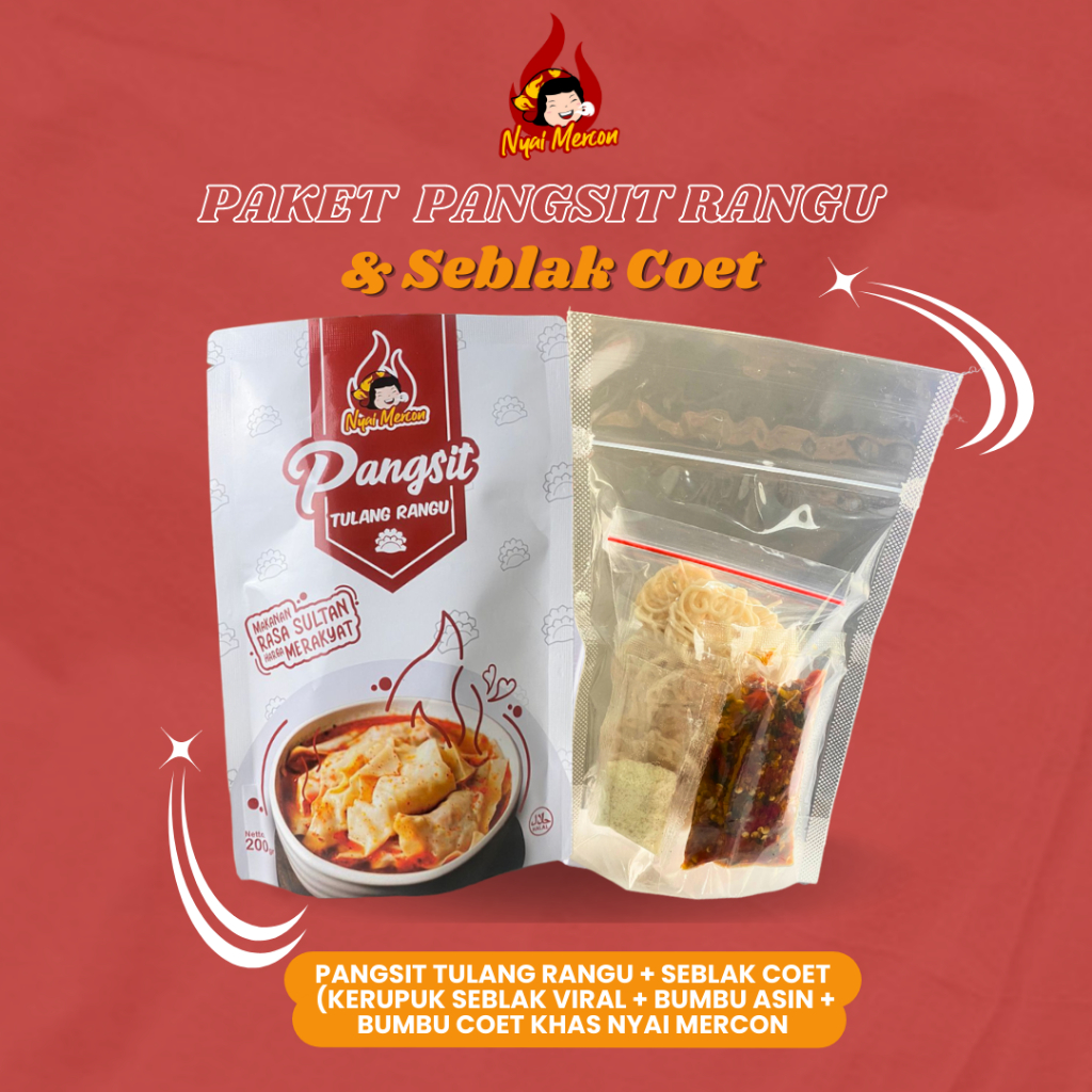 PAKET PANGSIT RANGU + SEBLAK COET