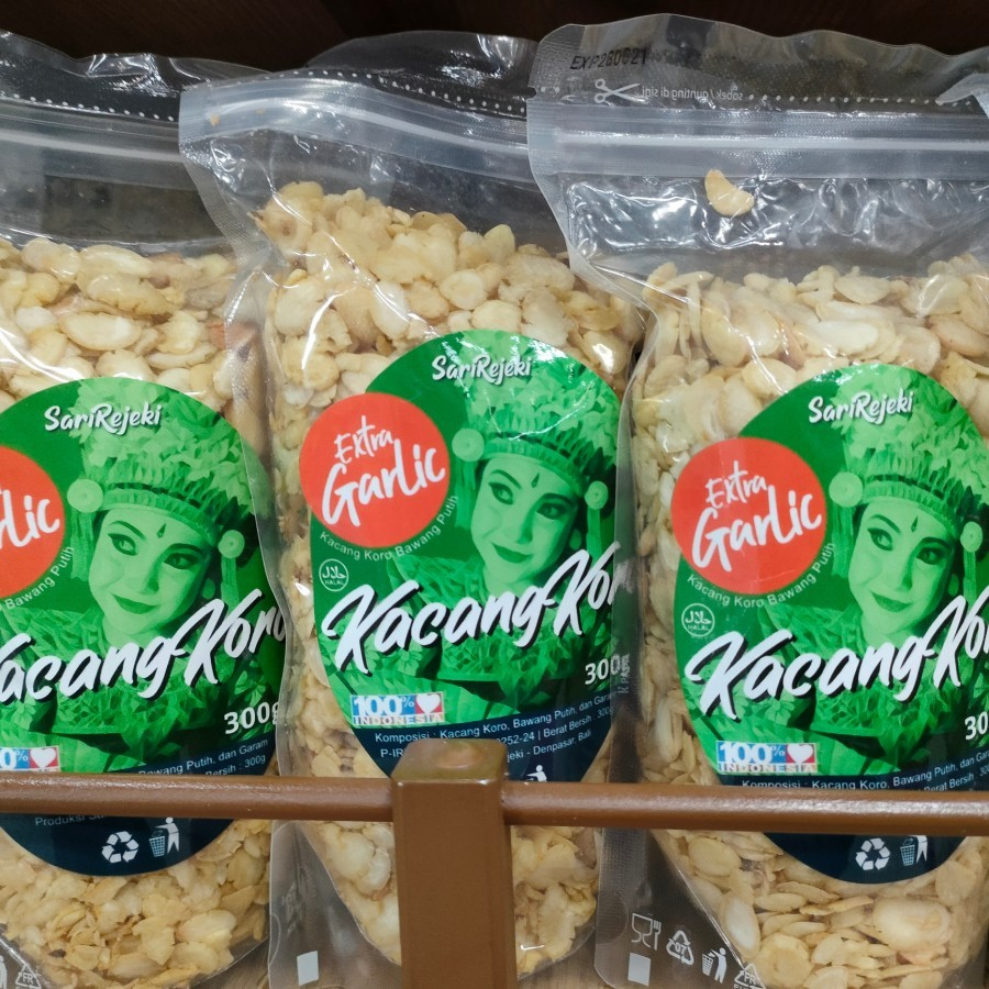 

KACANG KORO SARI REJEKI EXTRA GARLIC 300gr OLEH OLEH ASLI KHAS BALI