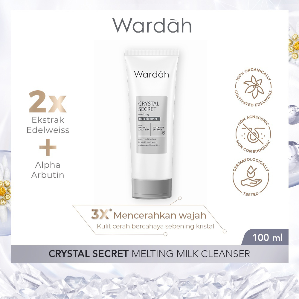 Wardah Crystal Secret Melting Milk Cleanser - 100ml