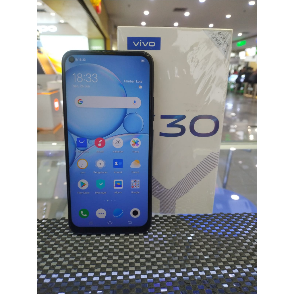 VIVO Y30 4/128GB SECOND RAM 4G INTERNAL 128GB SECOND MULUS FULLSET
