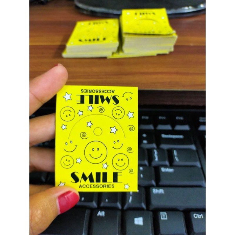 

Hangtag Kar kotak aksesoris isi 10 pcs/ Kertas Label Gantungan aksesoris