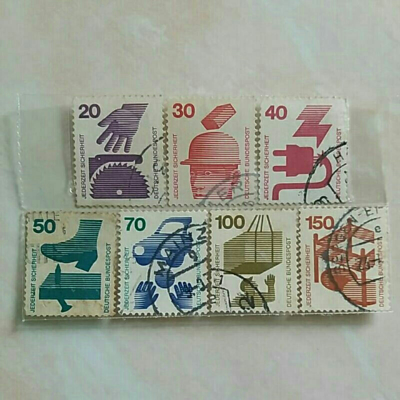

(AB) Perangko Jerman 1972 Accident Prevetion Set 7pcs Used